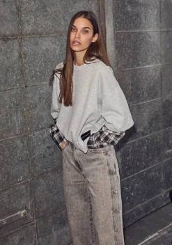 Sweaters|Truien>HAUTE L'AMITIÉ SWEATER Grijs