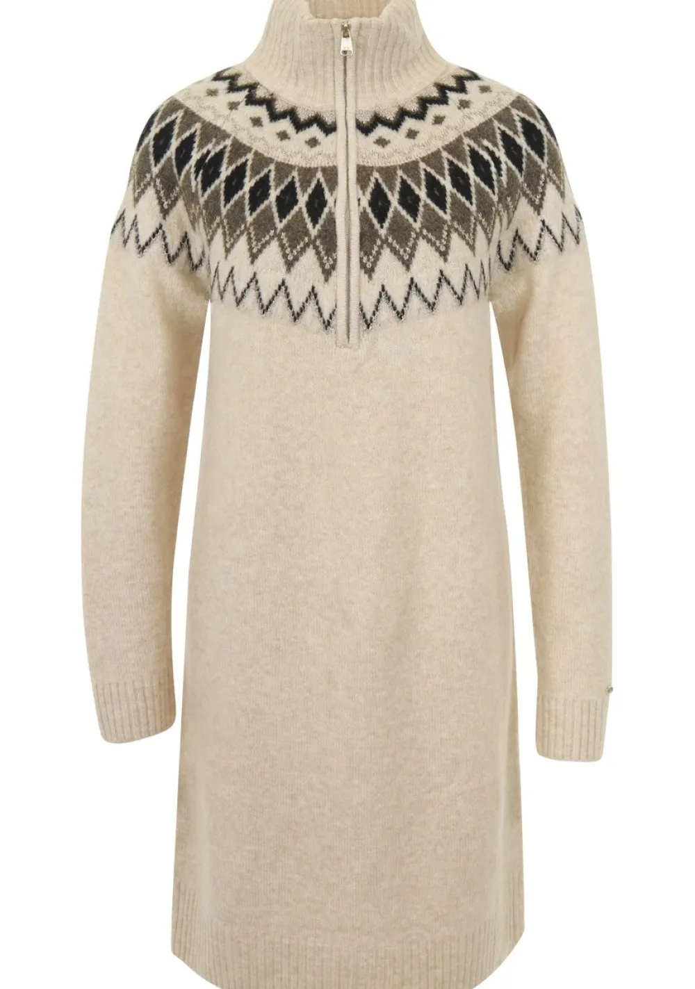 Jurken>H.V. POLO JURK Beige