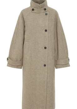 Winterjassen|Jassen>ICHI MANTEL Beige