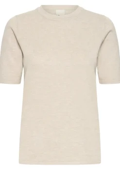 Truien>ICHI TRUI KORTE MOUW Beige