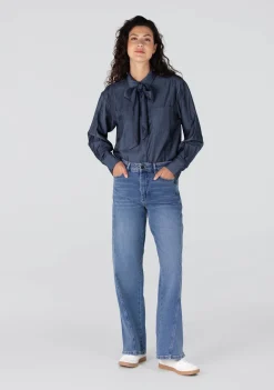 Blouses>JANSEN AMSTERDAM BLOUSE Blauw