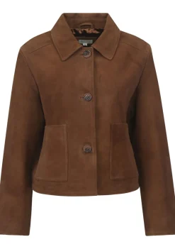 Jassen|Blazers & Jasjes>JC SOPHIE LEER/SUEDE JACK Bruin