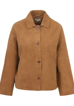 Jassen|Blazers & Jasjes>JC SOPHIE LEER/SUEDE JACK Bruin