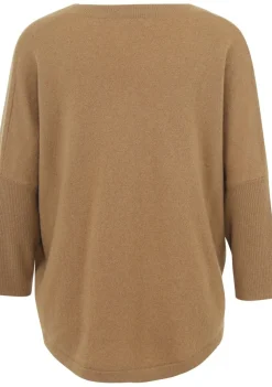 Truien>JC SOPHIE TRUI KORTE MOUW Bruin