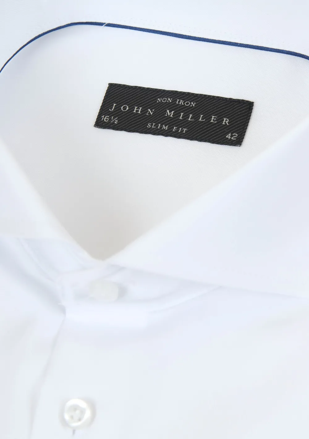 Overhemden>JOHN MILLER OVERHEMD Wit