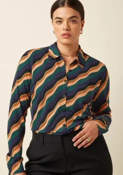 Blouses>KING LOUIE BLOUSE Groen