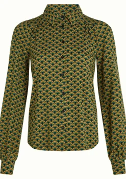 Blouses>KING LOUIE BLOUSE Groen