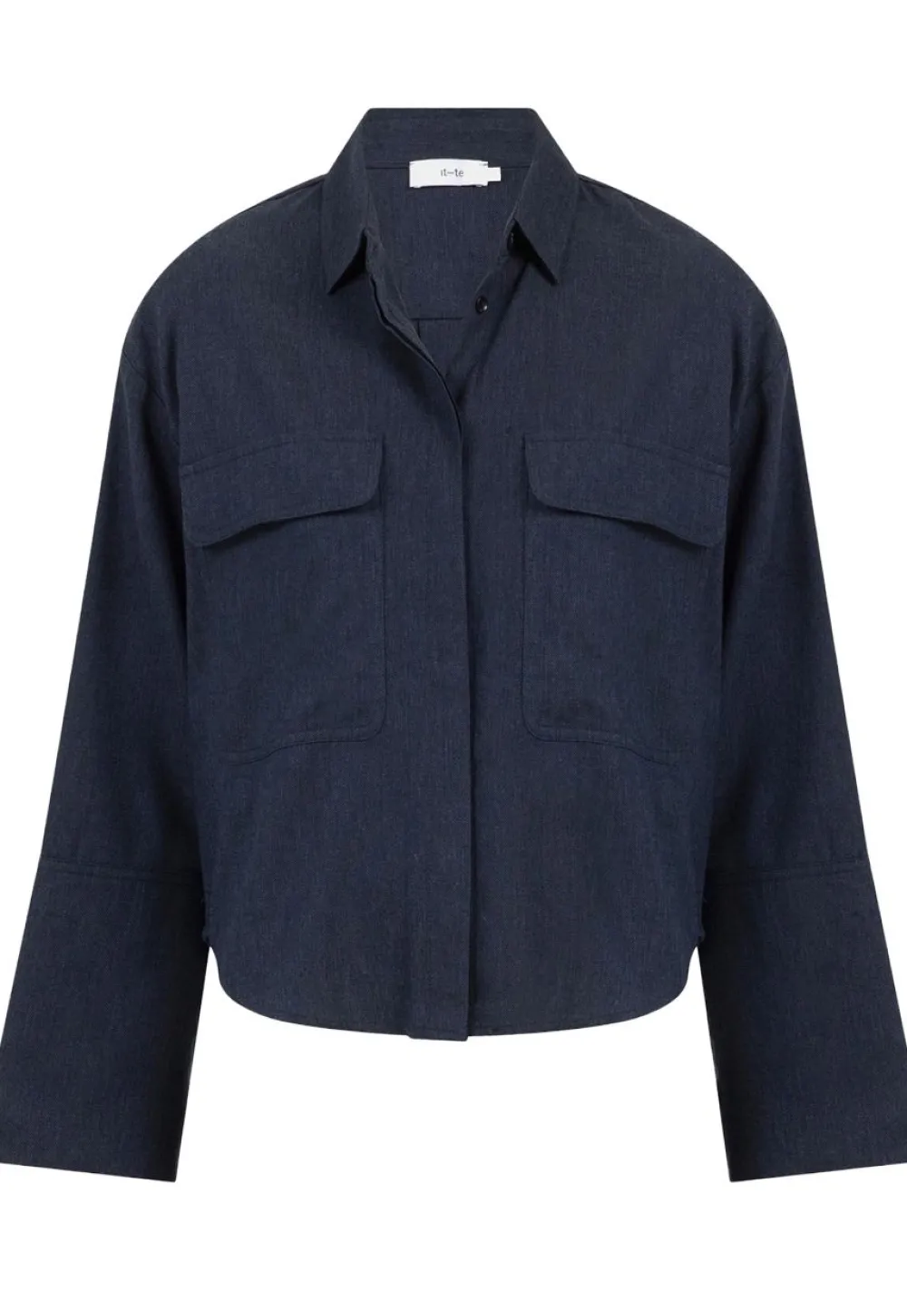 Blouses>KNIT-TED BLOUSE Blauw