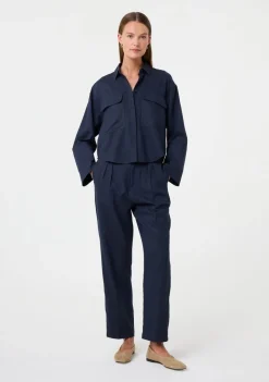 Blouses>KNIT-TED BLOUSE Blauw