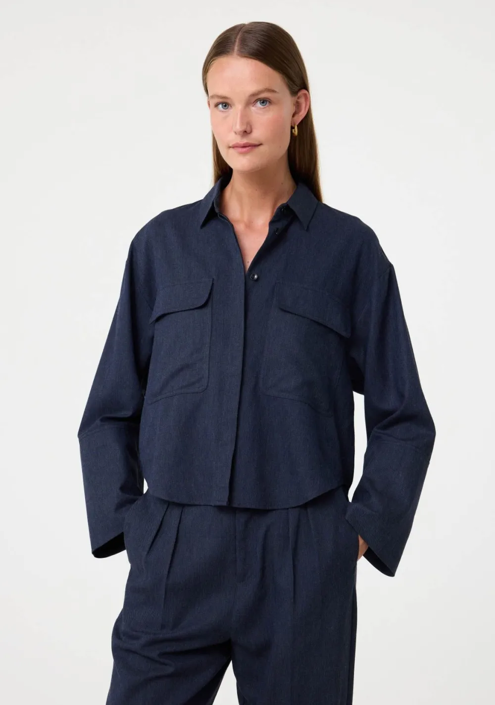 Blouses>KNIT-TED BLOUSE Blauw