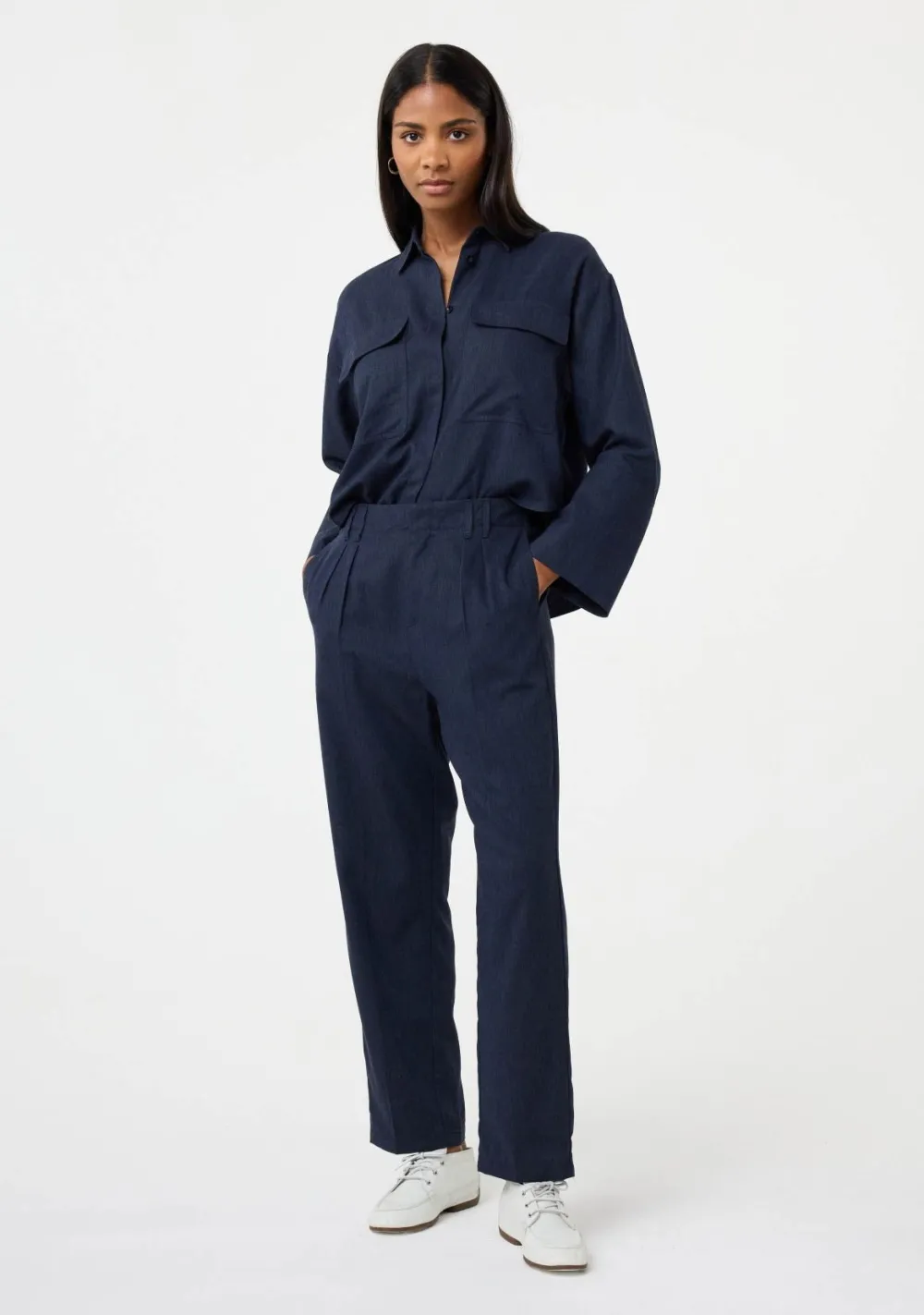 Blouses>KNIT-TED BLOUSE Blauw