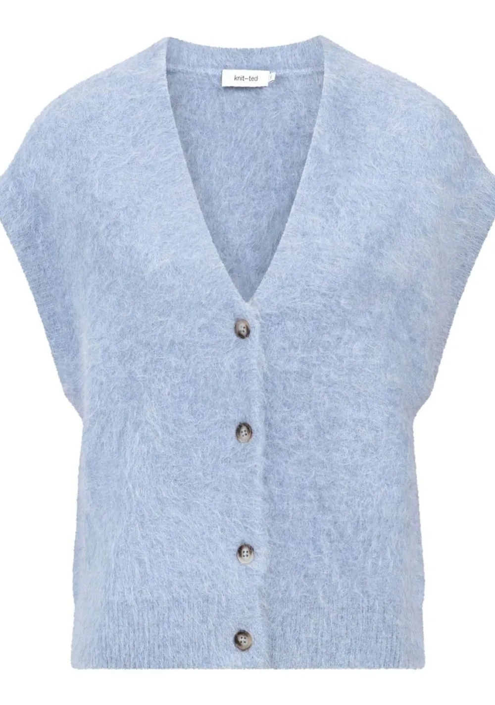 Gilets|Blazers & Jasjes>KNIT-TED GILET Blauw