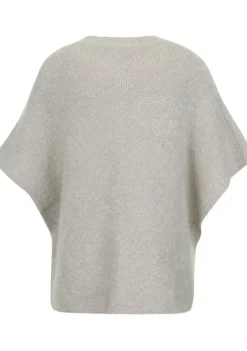Truien>KNIT-TED PONCHO Grijs