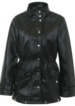 Jassen|Blazers & Jasjes>LAAGAM LEER/SUEDE JACK Zwart