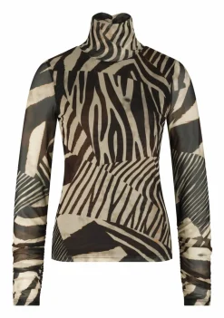 Blouses>LABEL DOT BLOUSE Bruin