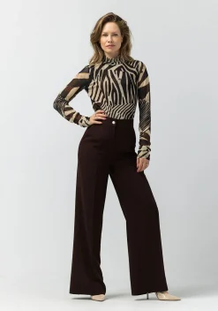 Blouses>LABEL DOT BLOUSE Bruin