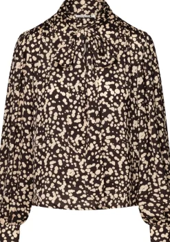 Blouses>LABEL DOT BLOUSE Bruin