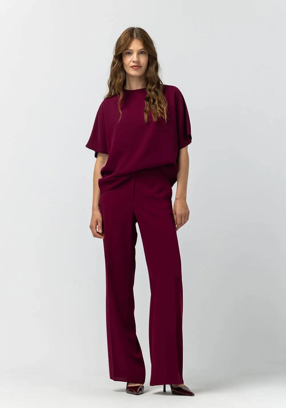 Blouses|Pakken & Co-Ords>LABEL DOT BLOUSE Paars