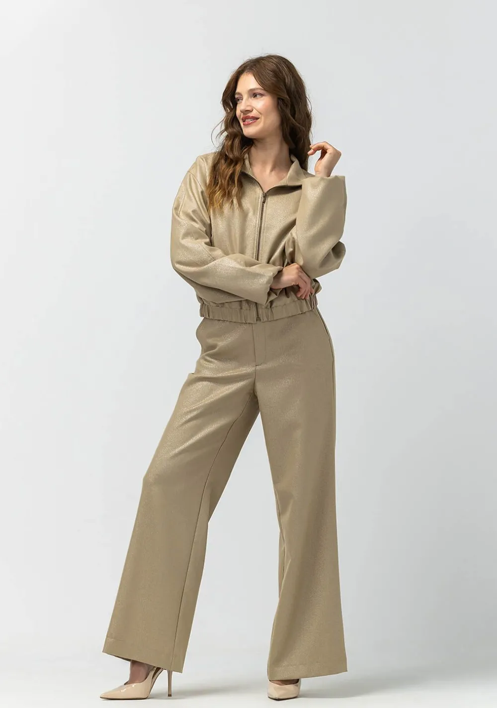 Blazers & Jasjes|Pakken & Co-Ords>LABEL DOT BOMBERJACK goud