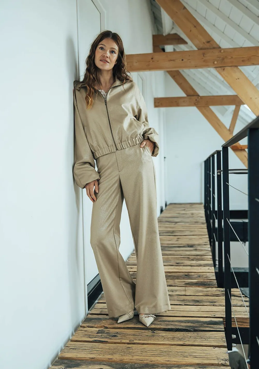 Blazers & Jasjes|Pakken & Co-Ords>LABEL DOT BOMBERJACK goud