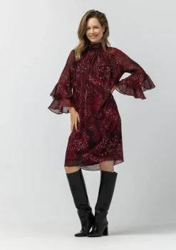 Jurken>LABEL DOT JURK Rood