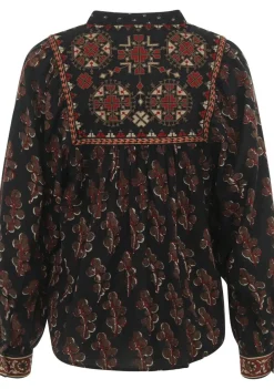 Blouses>MAISON HOTEL BLOUSE Zwart