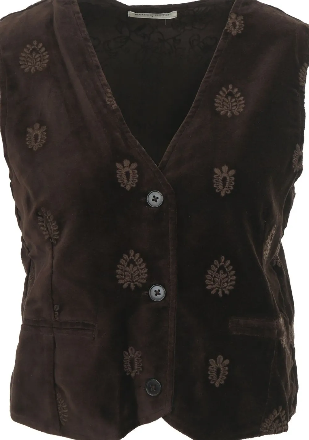 Gilets|Blazers & Jasjes>MAISON HOTEL GILET Bruin