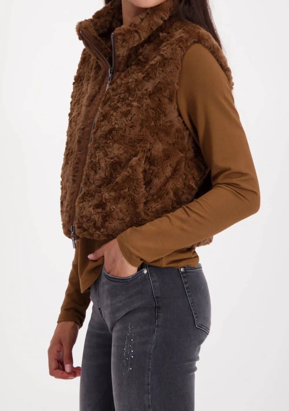 Jassen>MONARI BODYWARMER Bruin