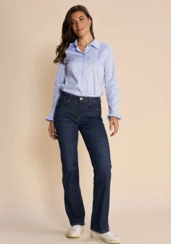 Blouses>MOSMOSH BLOUSE Blauw