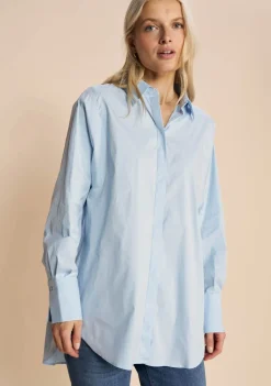 Blouses>MOSMOSH BLOUSE Blauw