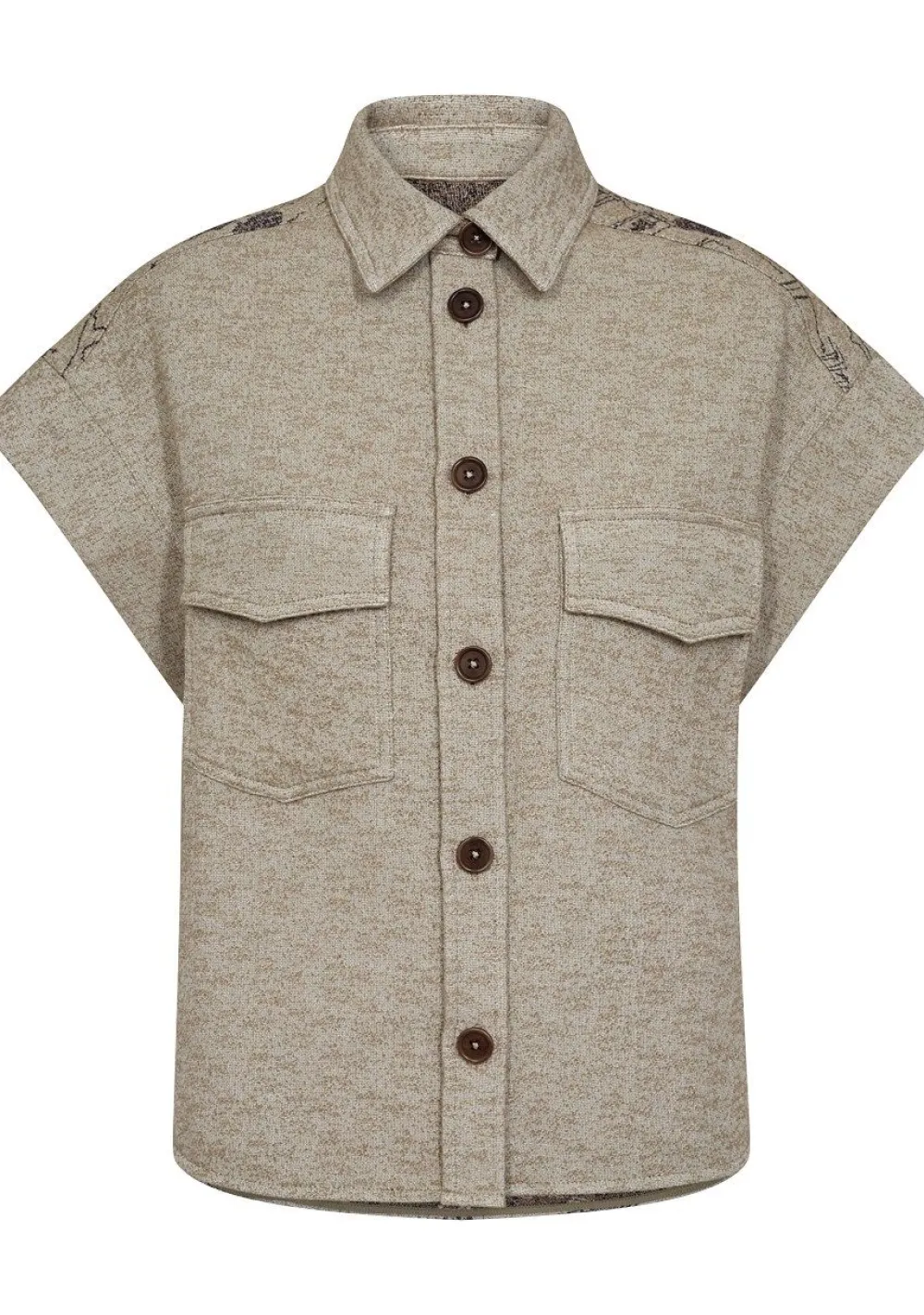 Gilets|Blazers & Jasjes>MOSMOSH GILET Beige