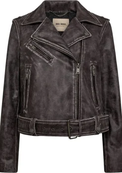 Jassen|Blazers & Jasjes>MOSMOSH LEER/SUEDE JACK Rood