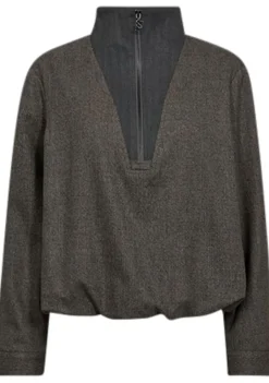 Sweaters|Truien>MOSMOSH SWEATER Bruin