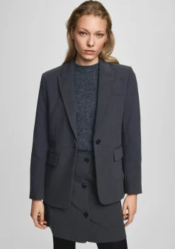 Blazers & Jasjes|Pakken & Co-Ords>MSCH COPENHAGEN BLAZER Grijs