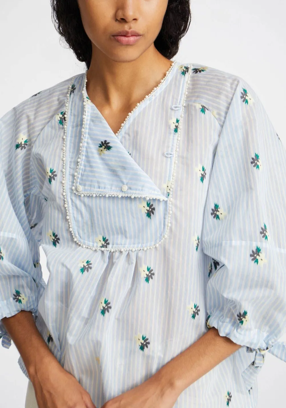 Blouses>MUNTHE BLOUSE Blauw