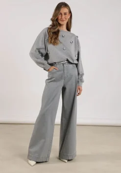 Sweaters|Truien>NUKUS SWEATER Grijs