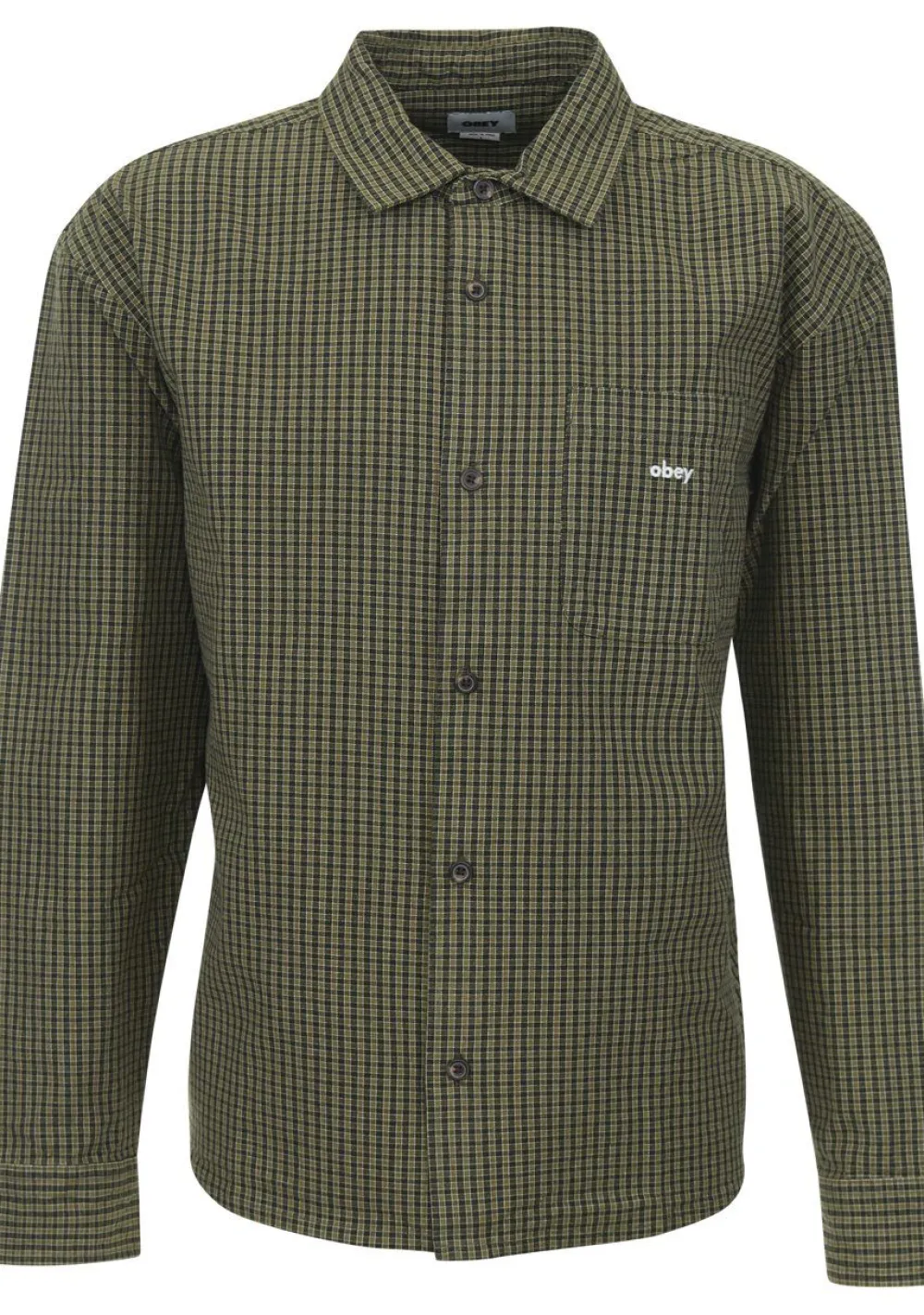 Overhemden>OBEY OVERHEMD Groen