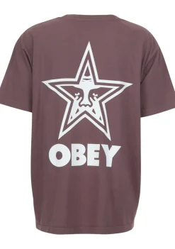 T-Shirts>OBEY TSHIRT Paars