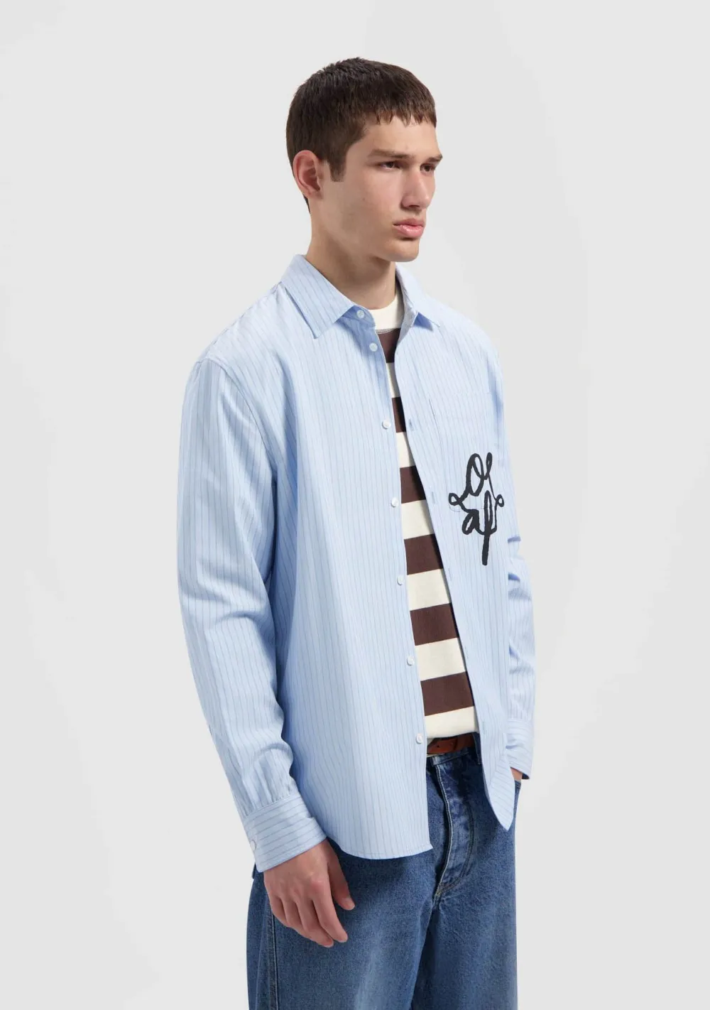 Overhemden>OLAF OVERHEMD Blauw