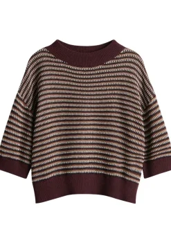 Truien>OPUS TRUI KORTE MOUW Paars