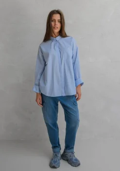 Blouses>PENN & INK BLOUSE Blauw