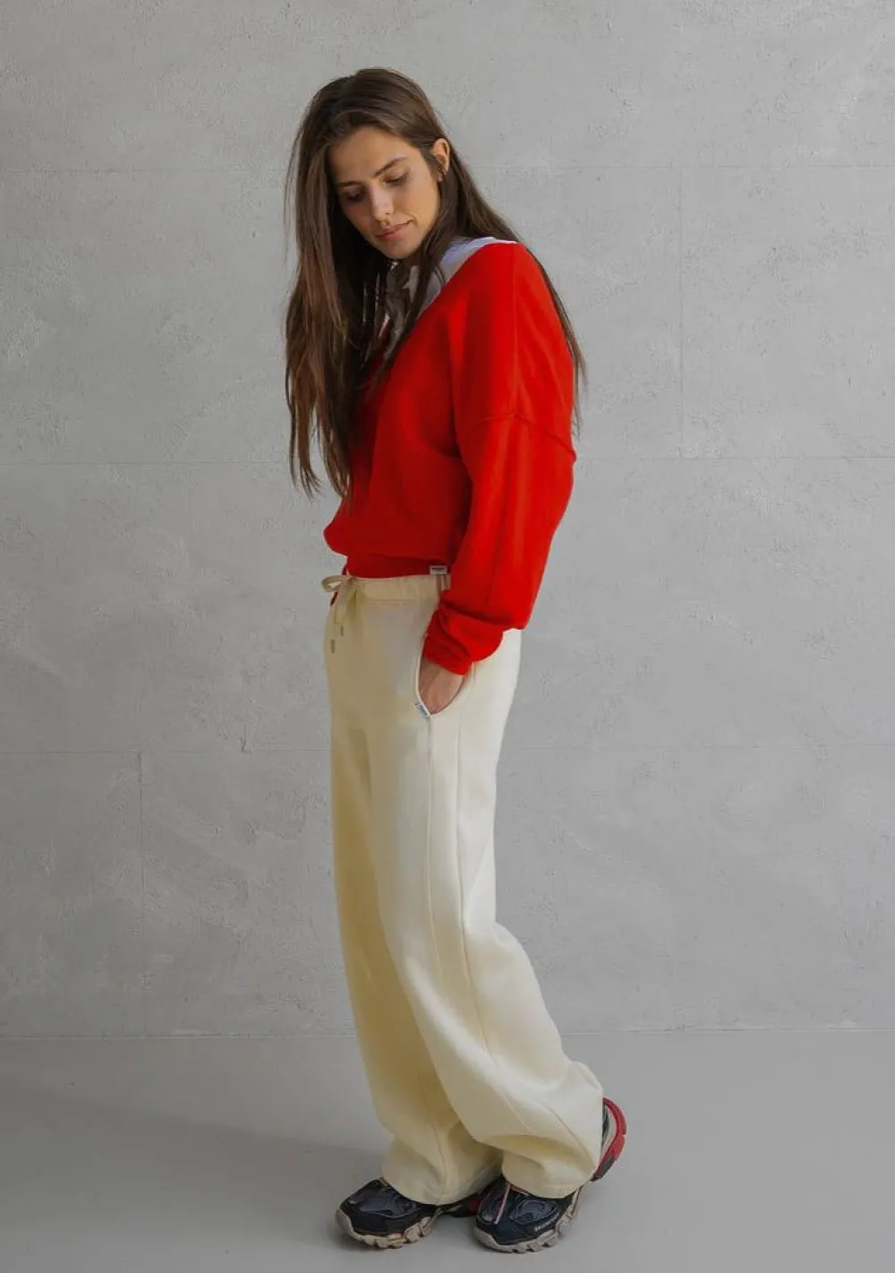 Sweaters|Truien>PENN & INK SWEATER Rood