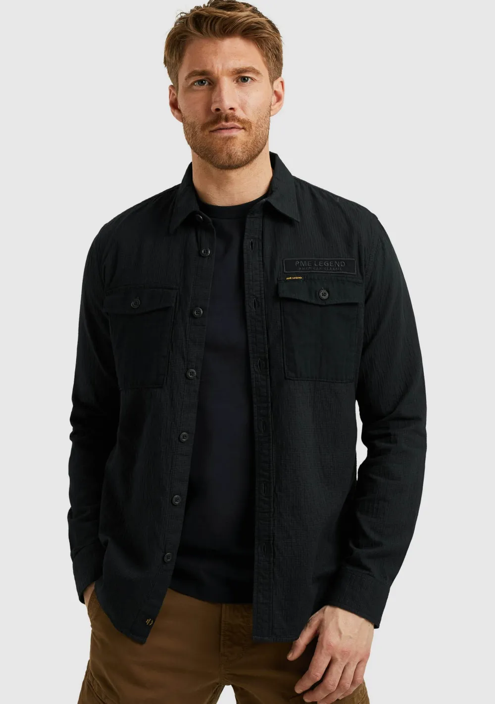 Overhemden>PME LEGEND OVERHEMD Blauw