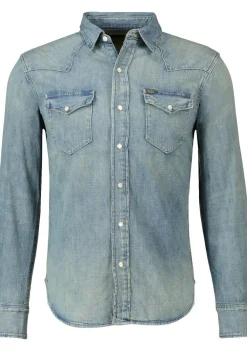 Overhemden>POLO RALPH LAUREN OVERHEMD Blauw