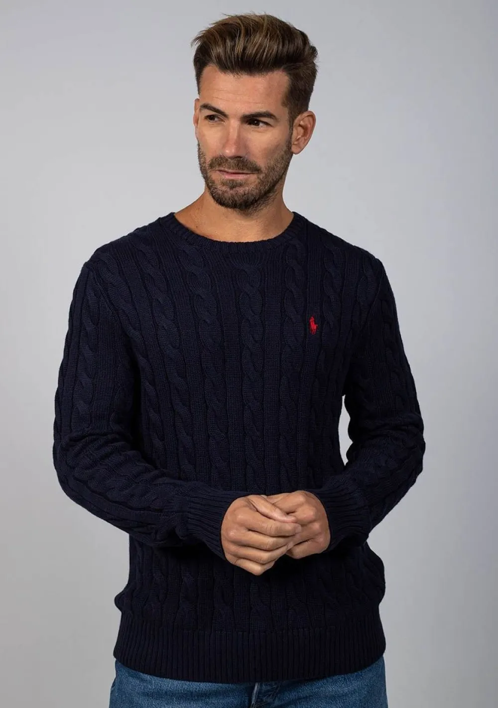 Truien>POLO RALPH LAUREN TRUI Blauw