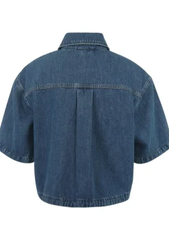 Blouses>RA DENIM STUDIO BLOUSE Blauw
