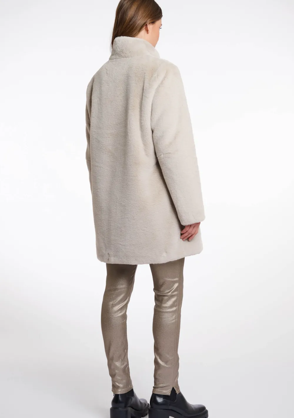 Winterjassen|Jassen>RINO EN PELLE MANTEL Beige