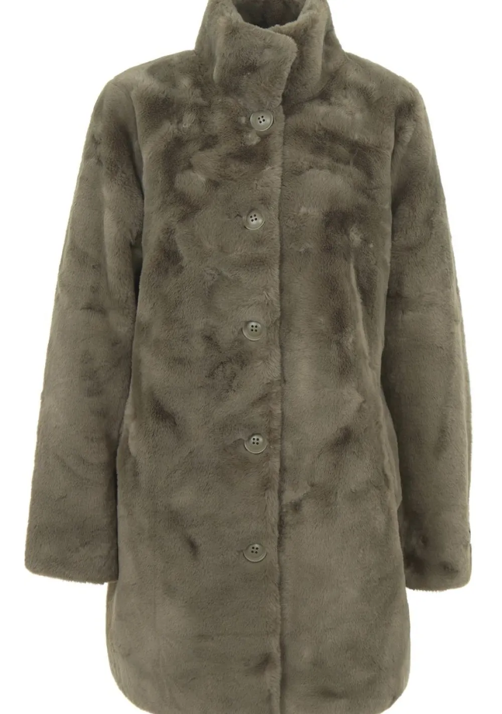 Winterjassen|Jassen>RINO EN PELLE MANTEL Groen