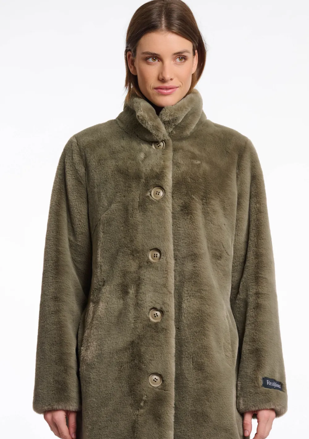 Winterjassen|Jassen>RINO EN PELLE MANTEL Groen