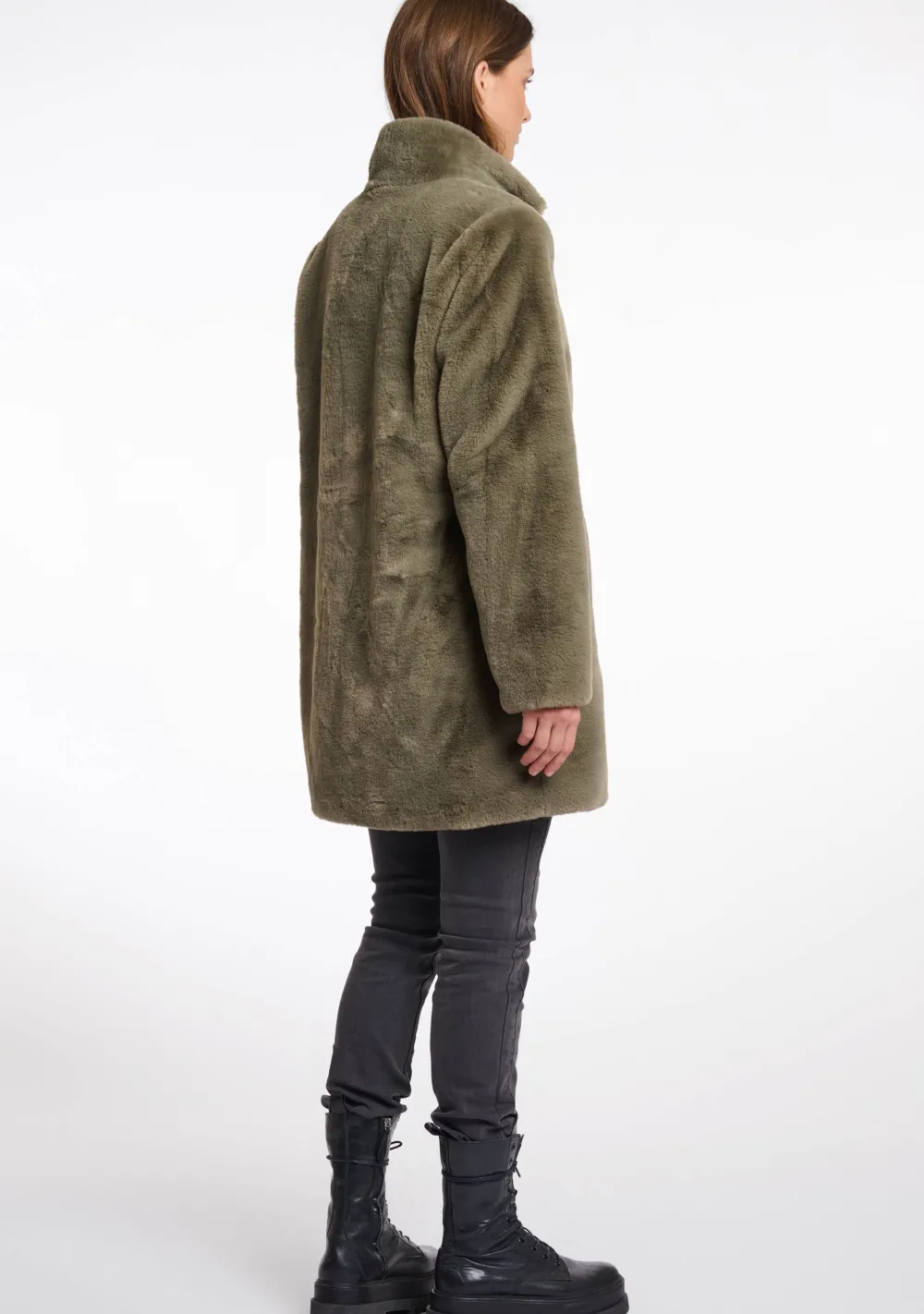 Winterjassen|Jassen>RINO EN PELLE MANTEL Groen